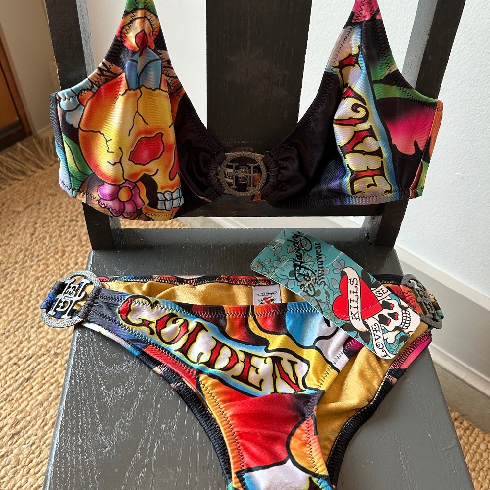Early 2000s Ed Hardy bikini